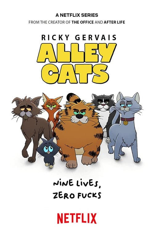 Póster de Alley Cats  - Gatos callejeros, de Ricky Gervais