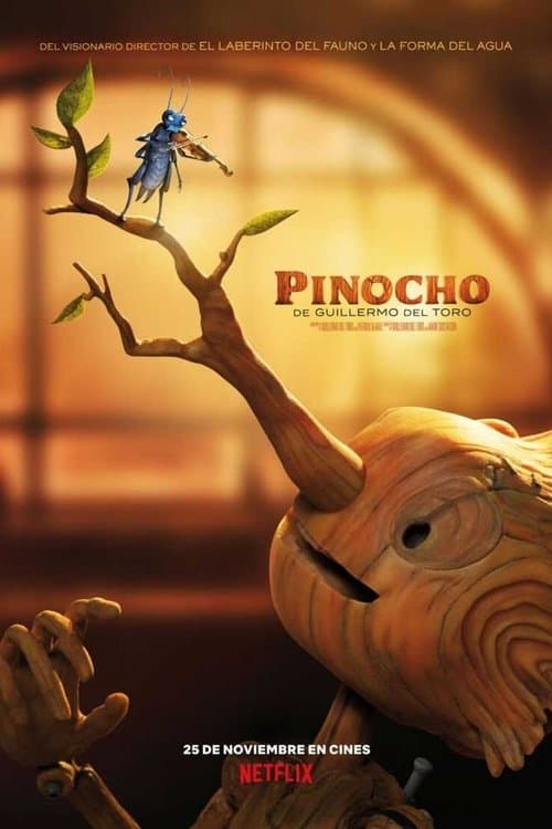 Póster de Pinocho de Guillermo del Toro