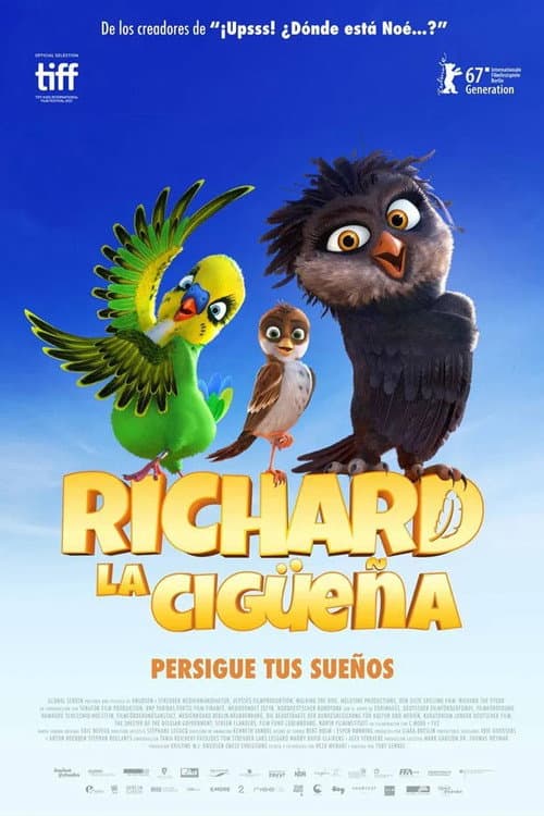Póster de Richard the stork - Richard la cigüeña - Una cigüeña  en apuros