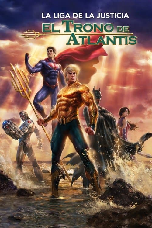 Póster de DC - La Liga de la Justicia -  El trono de Atlantis - Justice League Throne of Atlantis