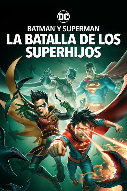 Póster de Batman y Superman - La Batalla de los Super hijos