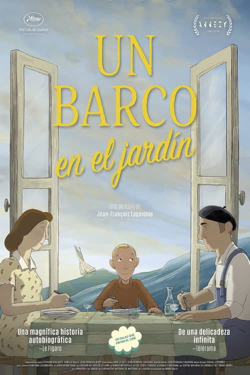 Póster de Un barco en el jardin