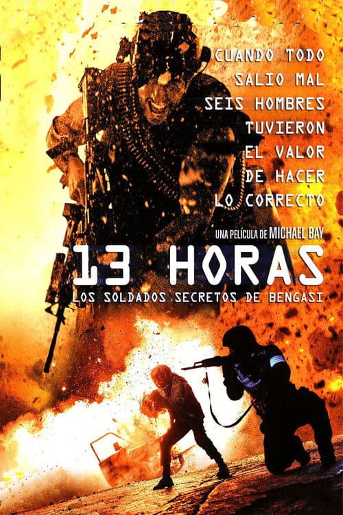 Póster de 13 horas - Los soldados secretos de Bengasi